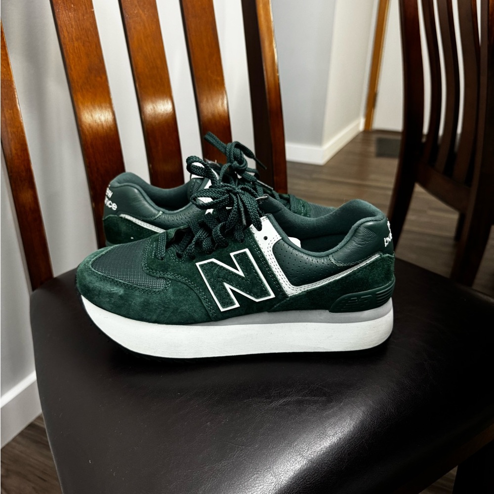 New Balance 574 Plus Platform Green